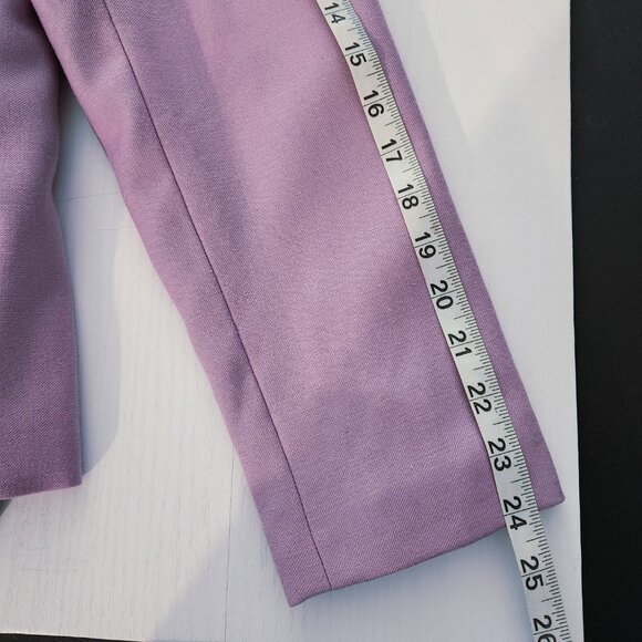 Women's Chadwick's Lavenderish Lined Wool Blazer Size 14 Vintage - Picture 10 of 11